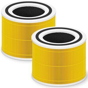 2-Pack Core 300 Pet Care Replacement Filter for LEVOIT Core 300 Yellow